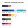 tank top color chart - Dragon Ball Daima Store