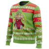 Christmas Broly Dragon Ball Z men sweatshirt SIDE FRONT mockup - Dragon Ball Daima Store