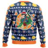 Christmas Kid Goku and Shenron Dragon Ball Z Ugly Christmas Sweater BACK mockup - Dragon Ball Daima Store